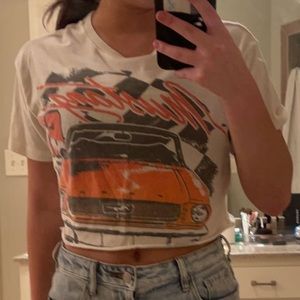 American Eagle Cropped Graphic Tee